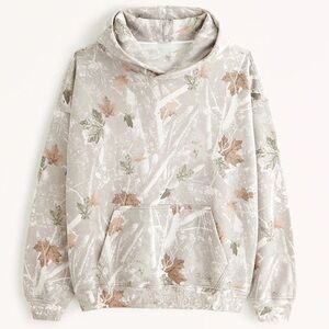 Abercrombie Essential popover hoodie light camo